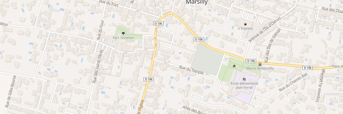 Plan du 2B Rue du Temple à Marsilly