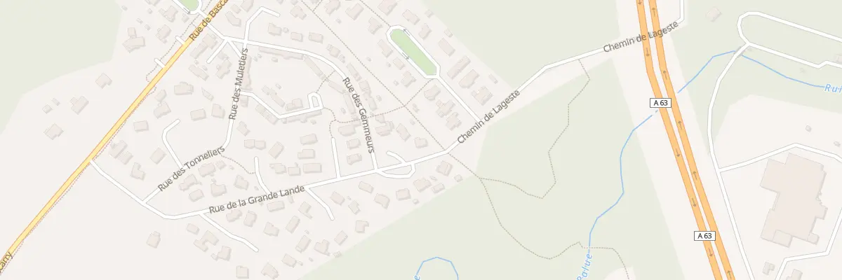 Plan du 505 Rue de la Grande Lande à Castets