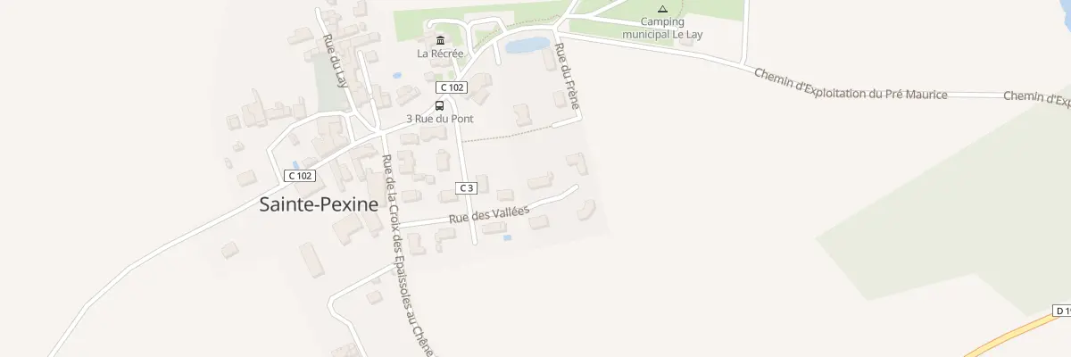 Plan du 9 Rue des Vallees à Sainte-Pexine
