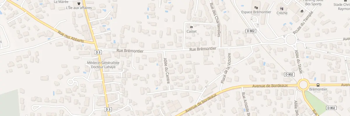 Plan du 16 Rue Bremontier à Arès