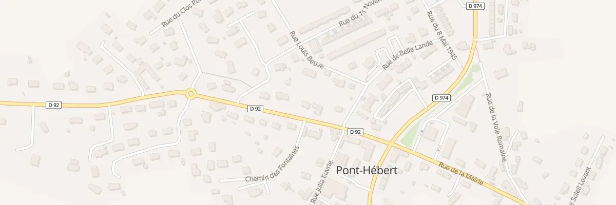 Plan du 10 Rue d’Esglandes à Pont-Hébert