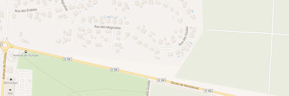 Plan du 6 Rue des Saules à Vendays-Montalivet