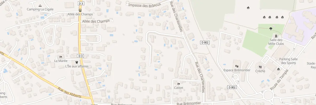 Plan du 9 Rue des Girolles à Arès