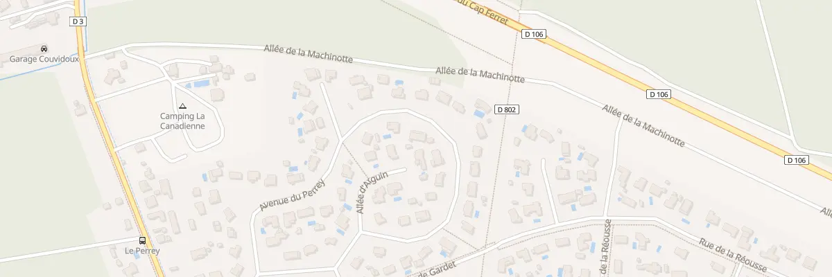 Plan du 22 Av du Perrey à Arès
