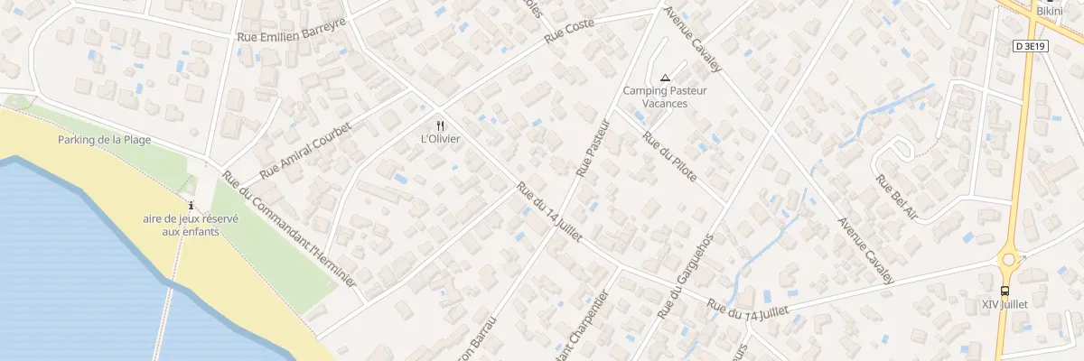 Plan du 23 Rue du Quatorze Juillet à Arès