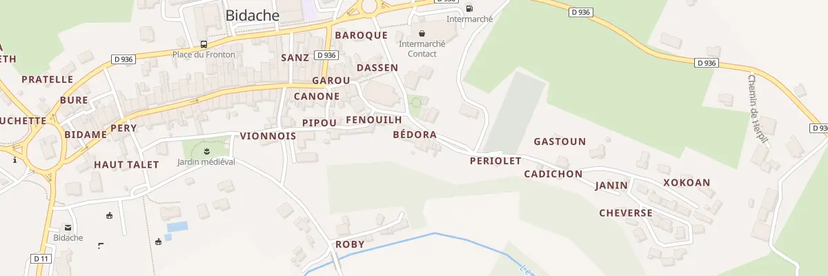 Plan du 6 Che de Cheverse à Bidache