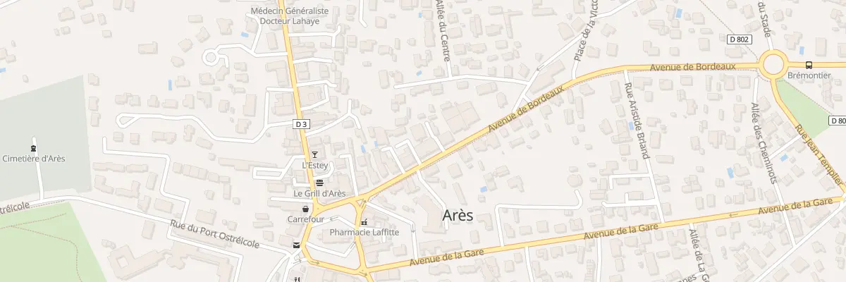 Plan du 9T Av de Bordeaux à Arès