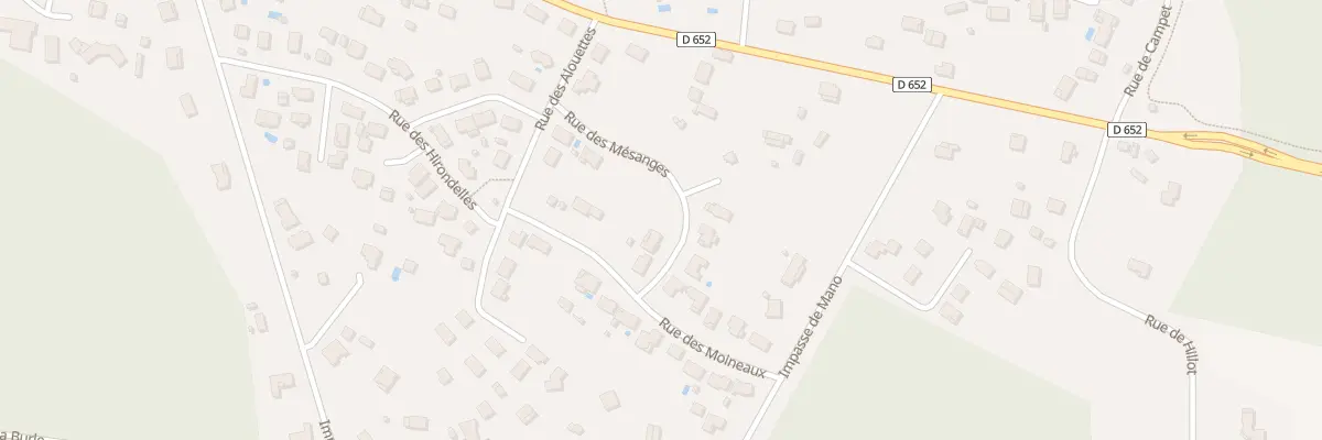 Plan du 86 Rue des Mesanges à Gastes