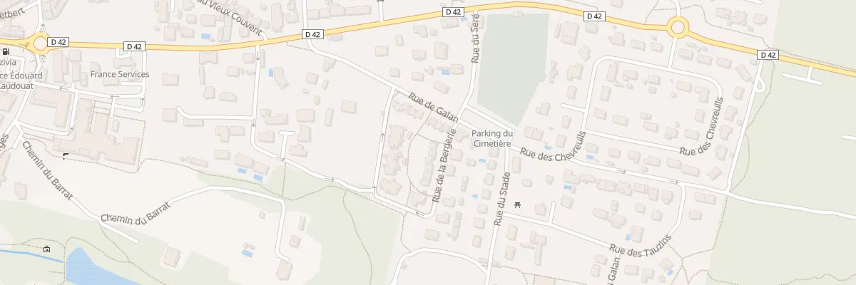 Plan du 295 Rue de la Bergerie à Castets