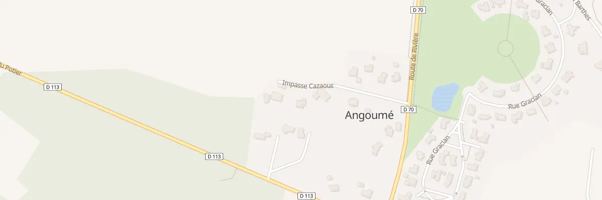 Plan du 177 Imp Cazaous à Angoumé