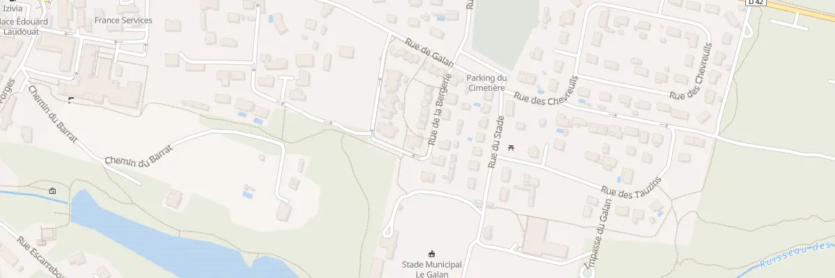 Plan du 225 Rue de la Bergerie à Castets