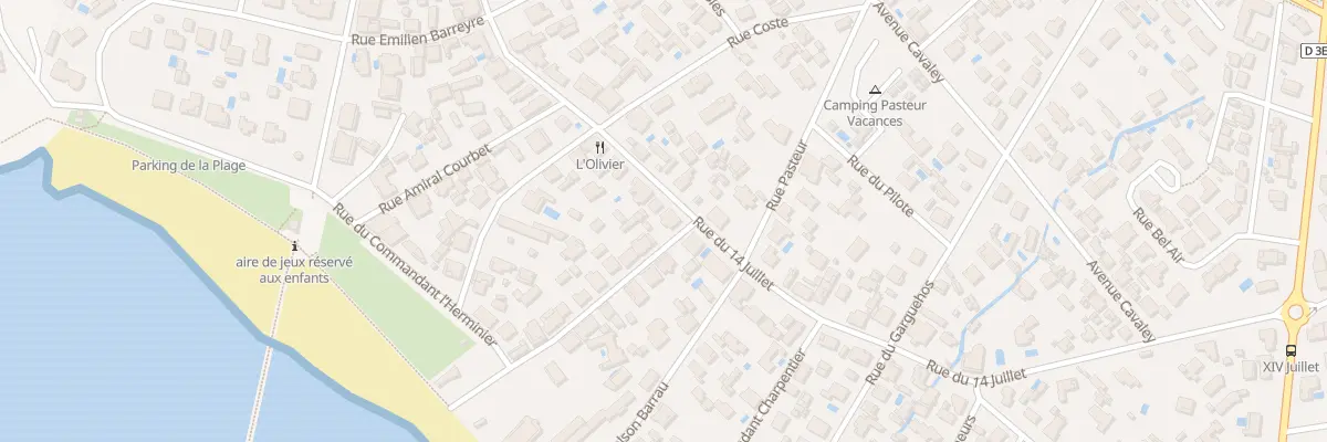 Plan du 42 Rue du Quatorze Juillet à Arès
