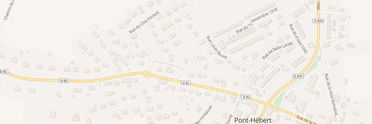 Plan du 1 Rue Jean-Claude Leclerc à Pont-Hébert
