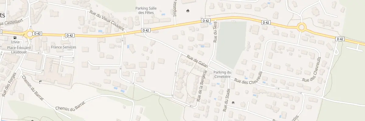 Plan du 144 Rue de Galan à Castets