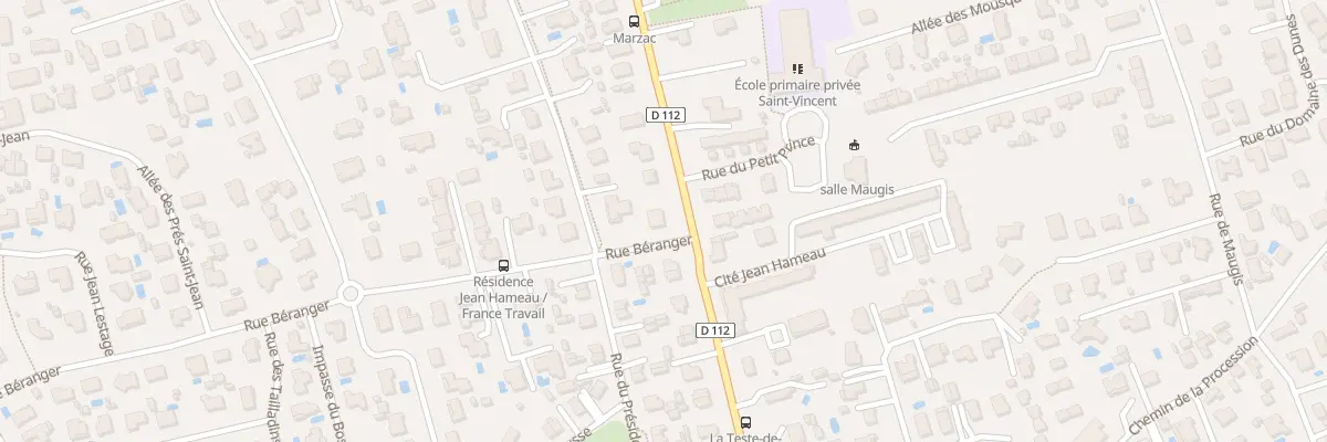 Plan du 2 Rue Béranger à La Teste-de-Buch