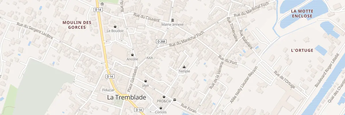 Plan du 2 Rue du Maréchal Foch à La Tremblade