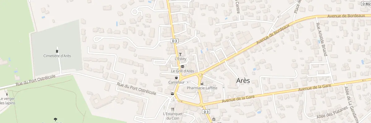 Plan du 4 Rue du Gen de Gaulle à Arès