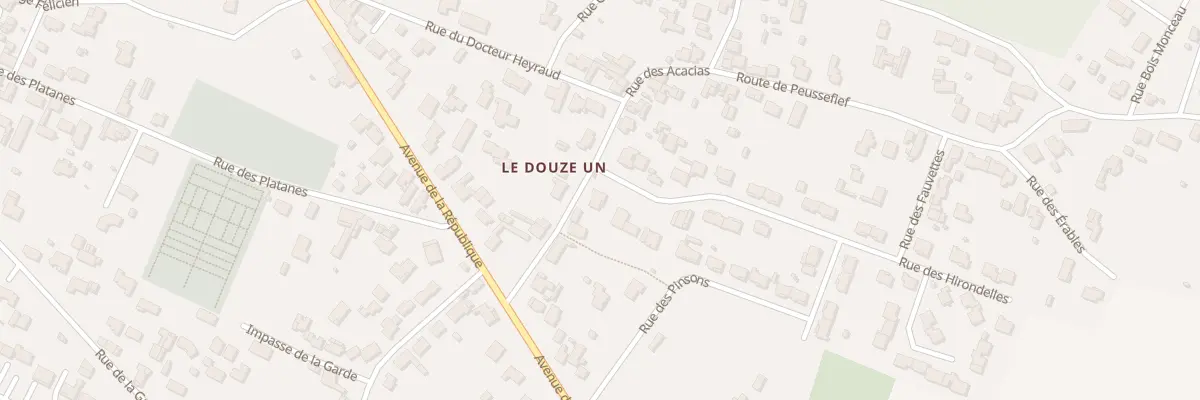 Plan du 7 Rue des Acacias à Bourcefranc-le-Chapus