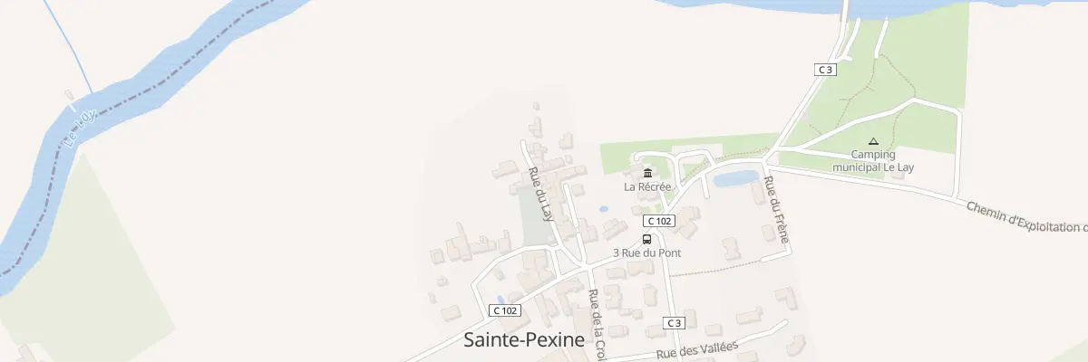 Plan du 8 Rue du lay à Sainte-Pexine