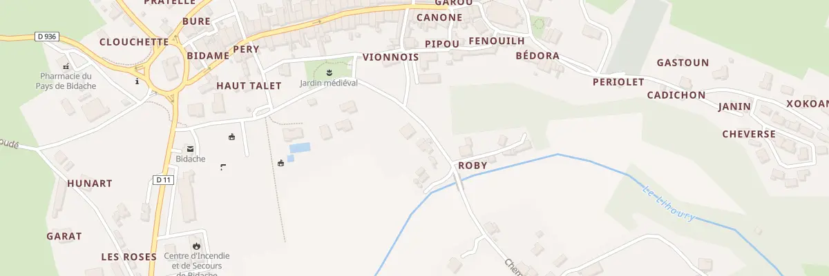Plan du 12 Che du Moulin de Roby à Bidache