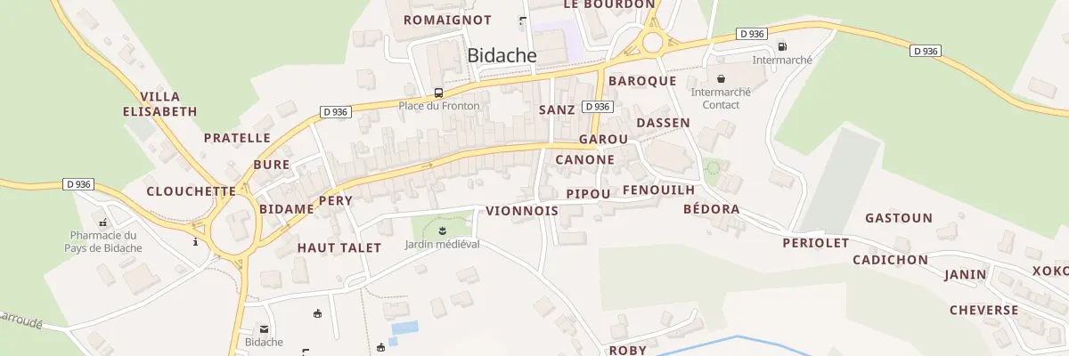 Plan du 70 Rue Saint-Jacques à Bidache