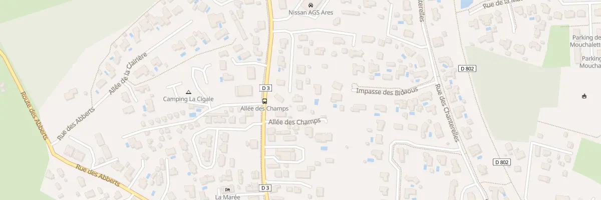 Plan du 5 Imp du Square du Perrey à Arès