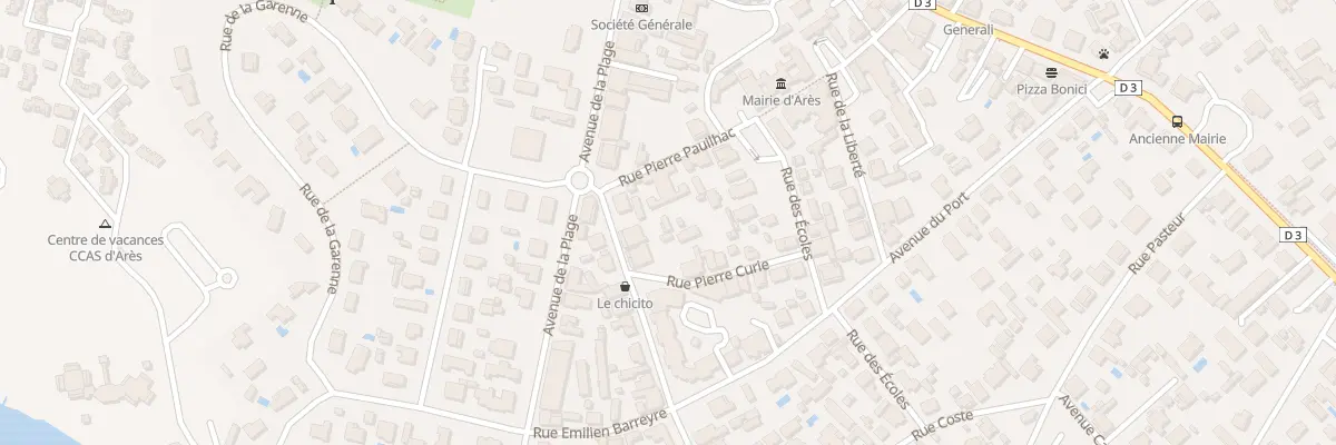 Plan du 1 Rue du Quatorze Juillet à Arès