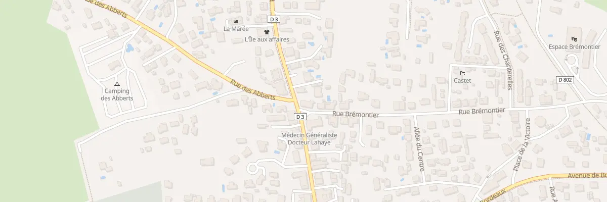 Plan du 1 Rue Bremontier à Arès