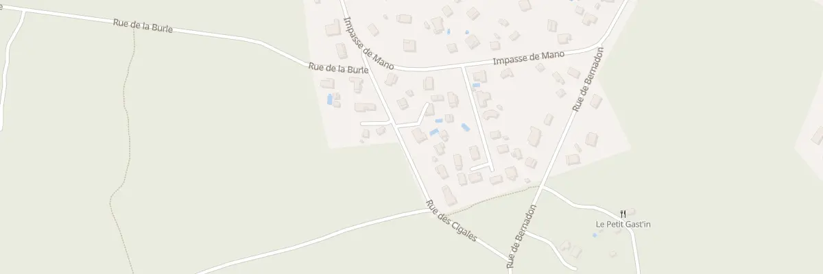 Plan du 133 Rue des Cigales à Gastes