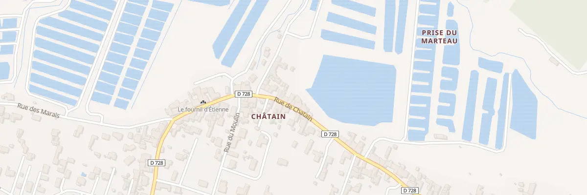 Plan du 34 Rue de Chatain à Bourcefranc-le-Chapus