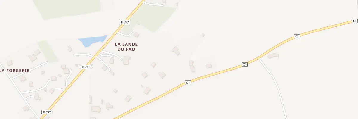 Plan du 104 La Lande du Fau à Saint-M’Hervé