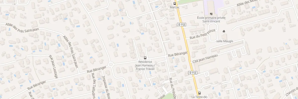 Plan du 8 Rue Béranger à La Teste-de-Buch