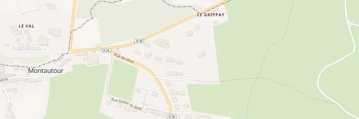 Plan du 1T Impasse du Champ Pommier à Montautour