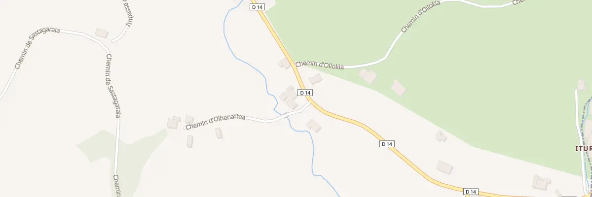 Plan du 5047 Larrastacelhay à Méharin