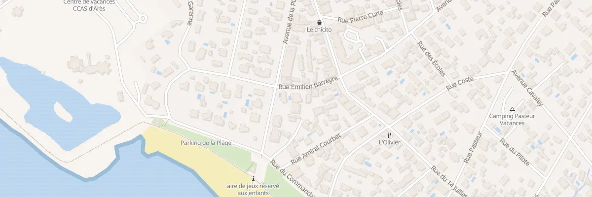 Plan du 2B Rue Emilien Barreyre à Arès
