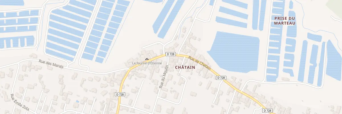 Plan du 25 Rue de Chatain à Bourcefranc-le-Chapus