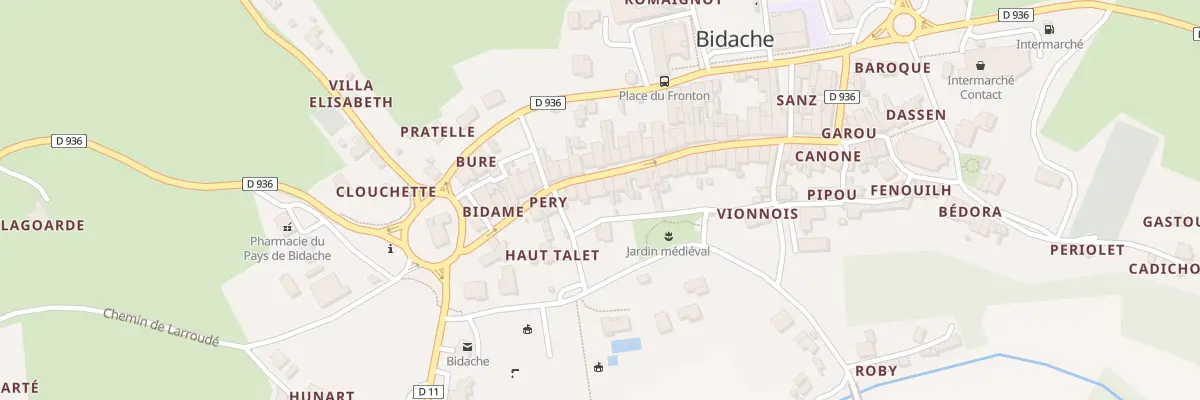Plan du 28 Rue Saint-Jacques à Bidache