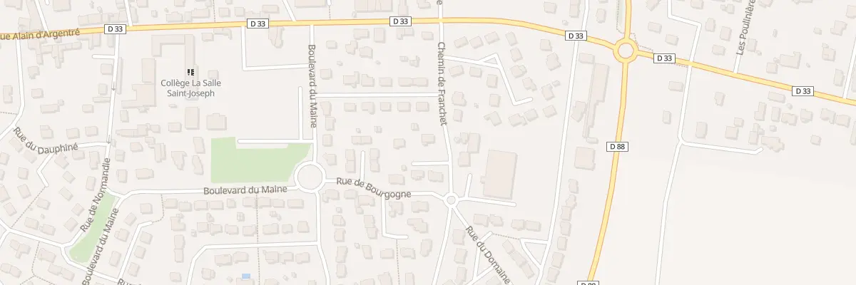 Plan du 2 Chemin de Franchet à Argentré-du-Plessis