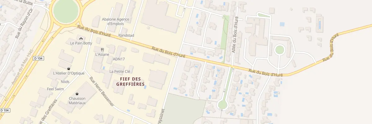 Plan du 1 Rue Eugène Freyssinet à Lagord
