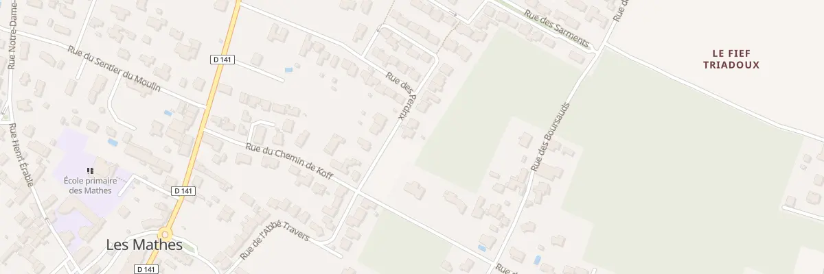 Plan du 2 Rue des Perdrix aux Mathes
