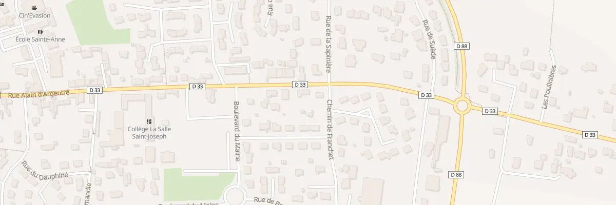 Plan du 70 Rue Alain d’Argentré à Argentré-du-Plessis