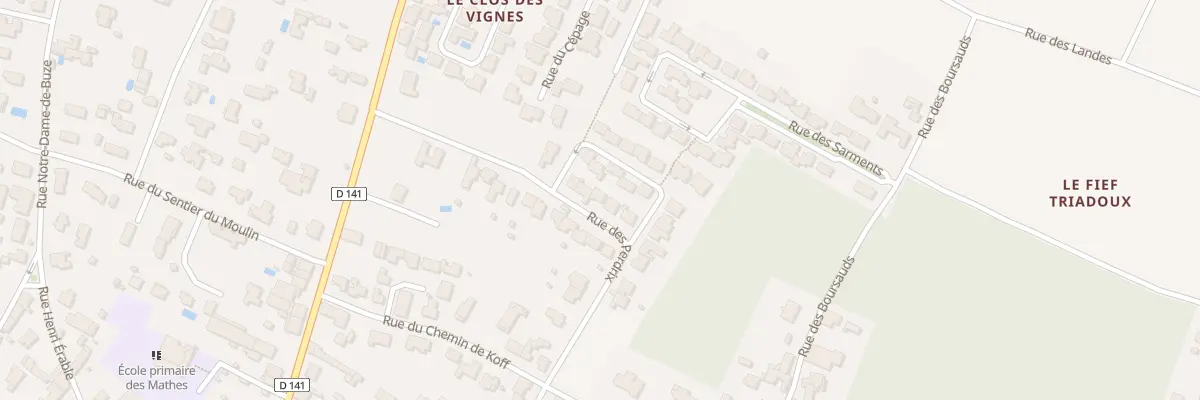 Plan du 14 Rue des Perdrix aux Mathes