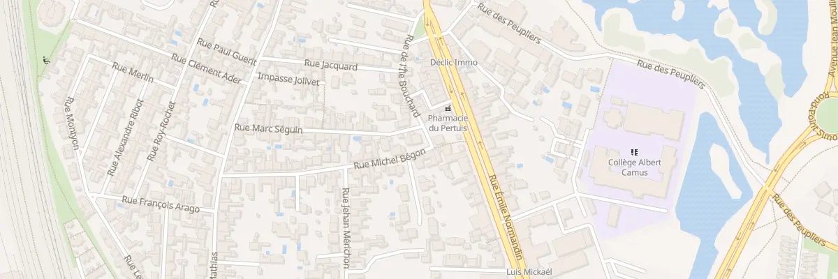 Plan du 2 Rue Michel Bégon à La Rochelle