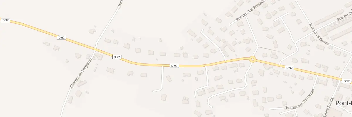 Plan du 532 Rue d’Esglandes à Pont-Hébert