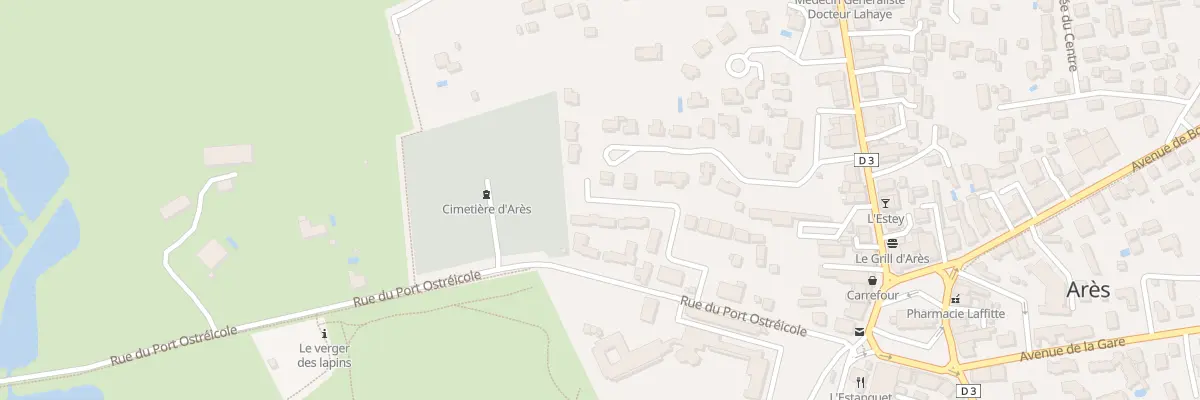 Plan du 8 Rue du Port Ostréicole à Arès