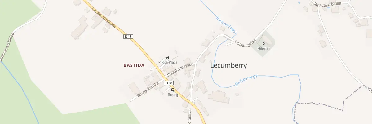 Plan du 5021 Bastide à Lecumberry