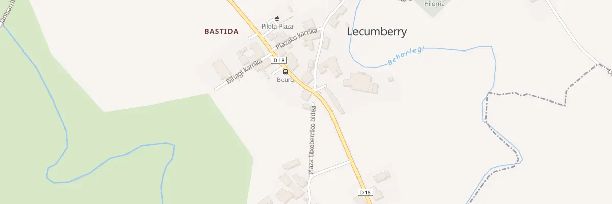 Plan du 5007 Bastide à Lecumberry