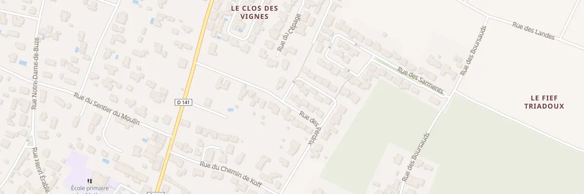 Plan du 11 Rue des Tourterelles aux Mathes