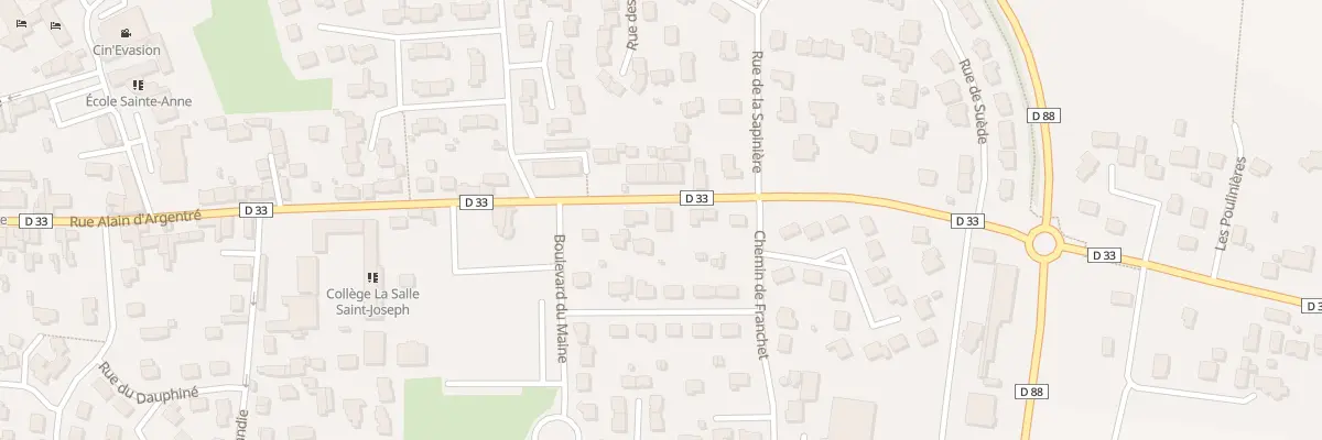 Plan du 68 Rue Alain d’Argentré à Argentré-du-Plessis