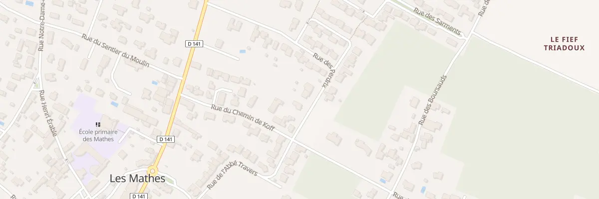 Plan du 7 Rue des Perdrix aux Mathes